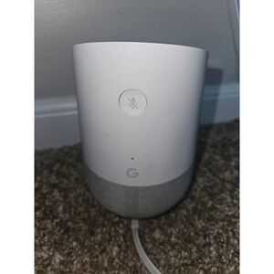 Google Home Smart Speaker White Slate Fabric Base Model A4R-HOME with Power Cord